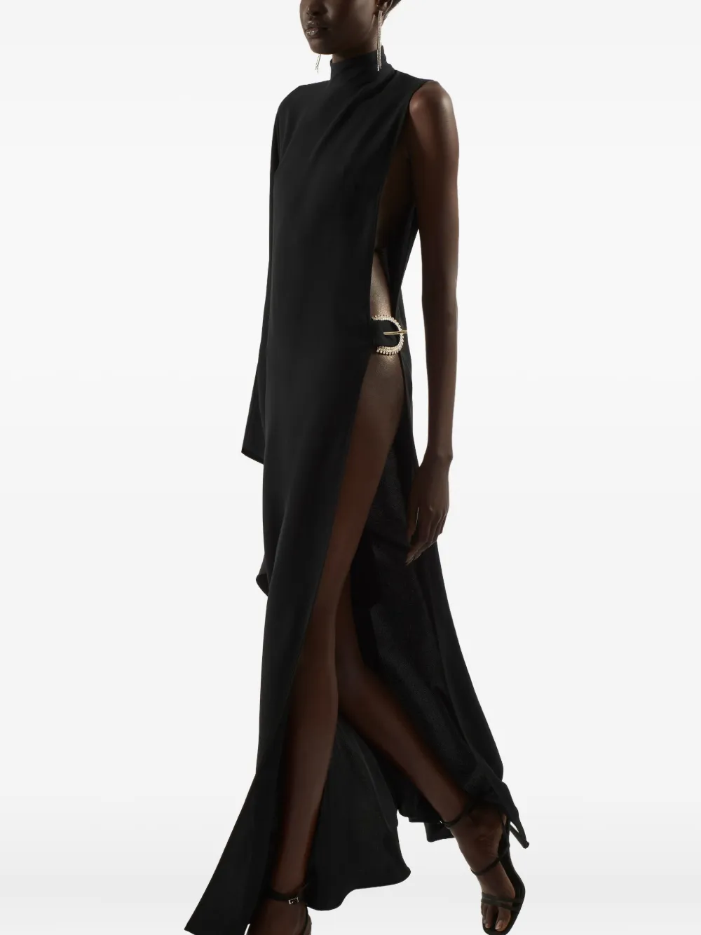 Michela Ring-Detail Midi Dress
