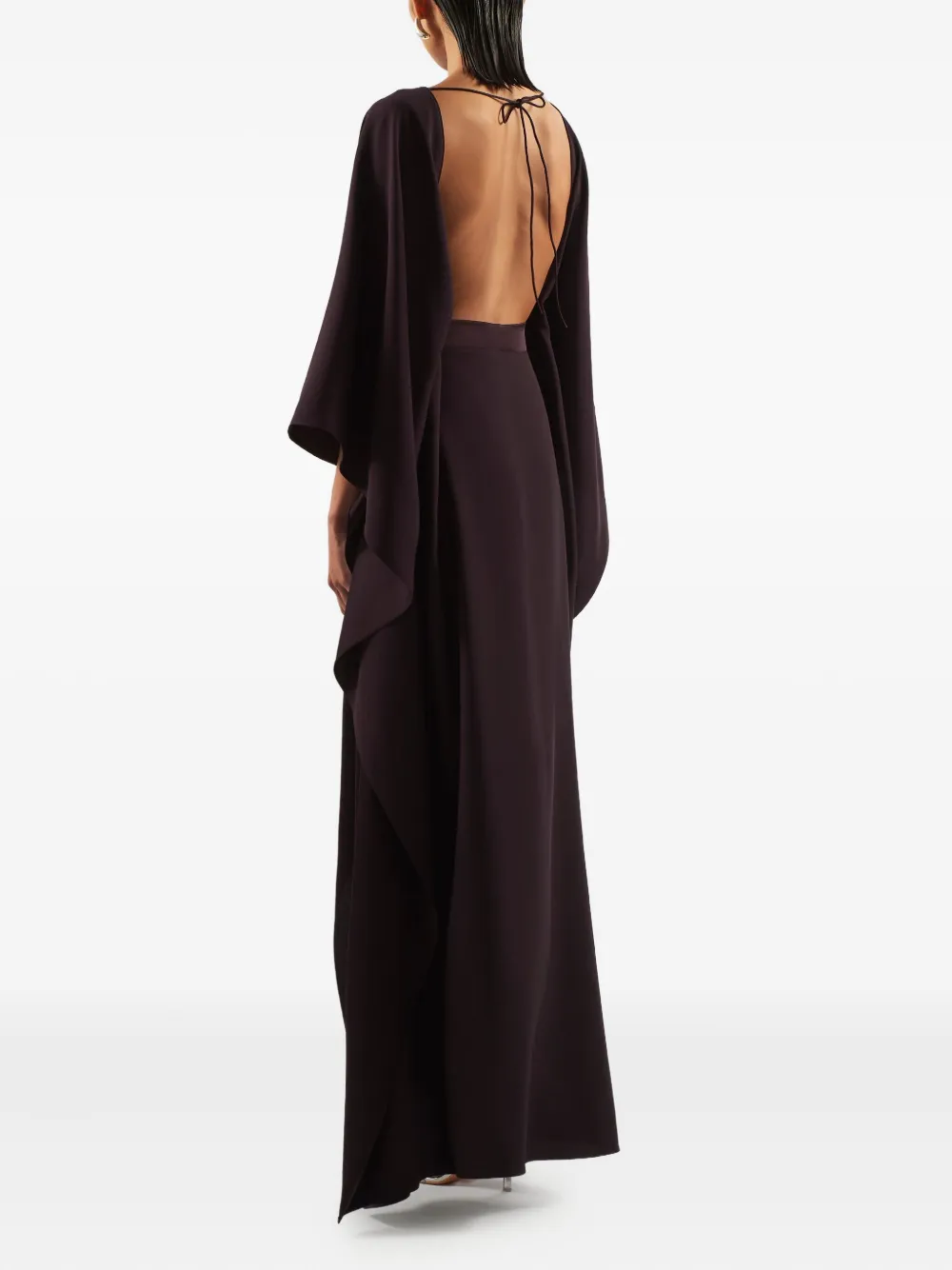 Taller Marmo Fitzgerald maxi-jurk met ceintuur Bruin