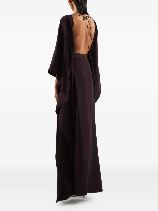 taller marmo brown dress Fitzgerald embellished-belted Maxi | Shoulder dress Color:Black / Dark Gold raas Shop Arabella Designer Dress or elegant retreats