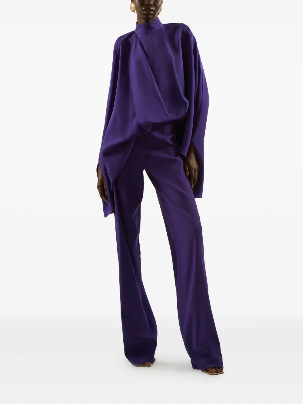 Taller Marmo Eolia jumpsuit met hoge hals - Paars