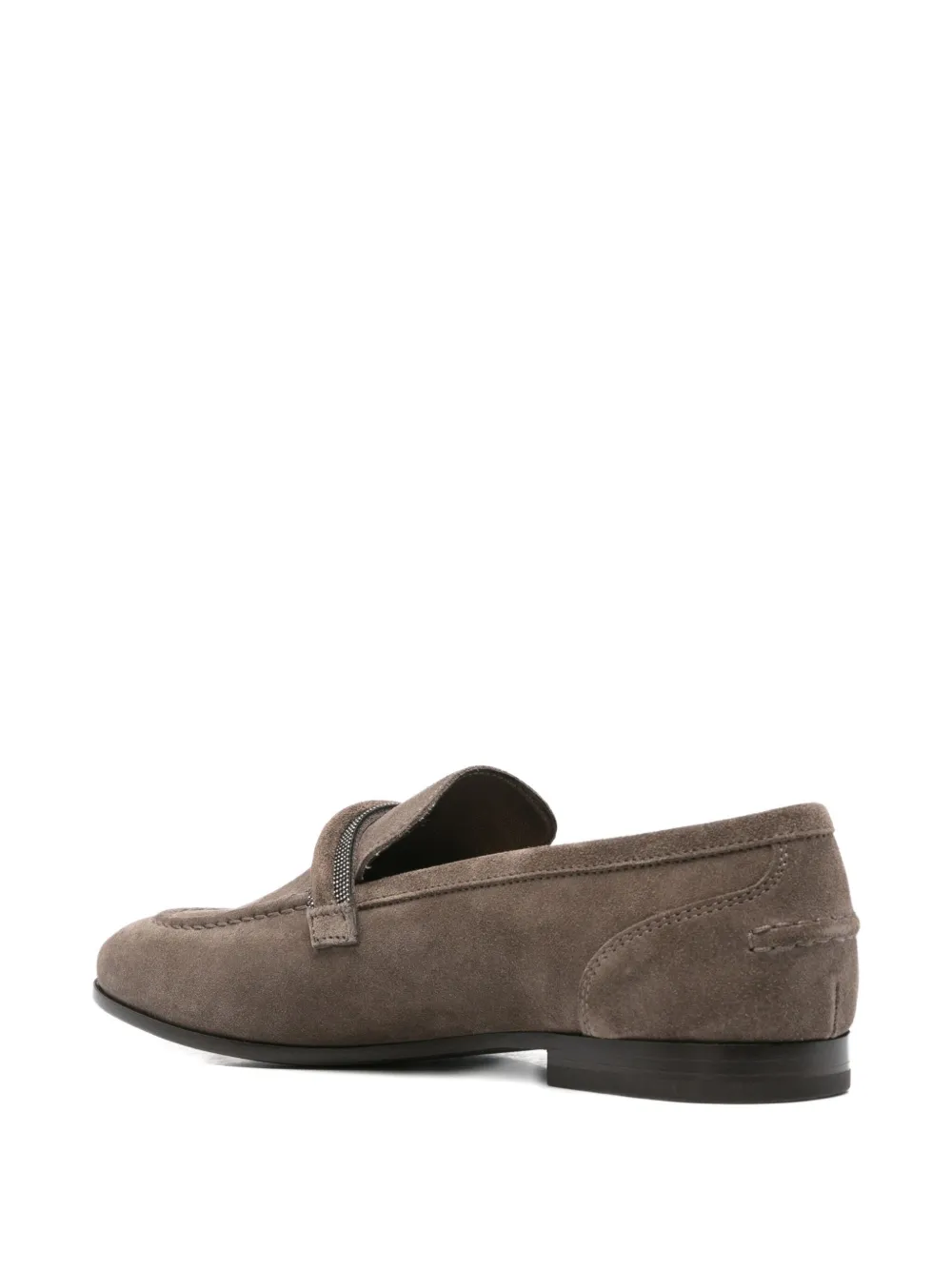 Brunello Cucinelli Loafers met monoli afwerking Bruin