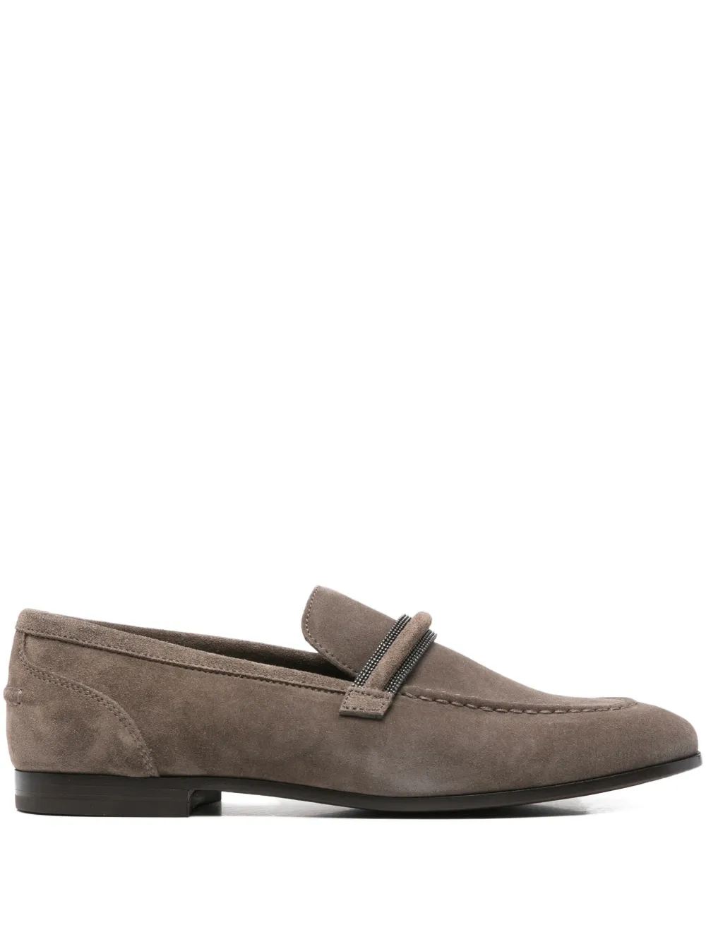 Brunello Cucinelli Loafers met monoli afwerking Bruin