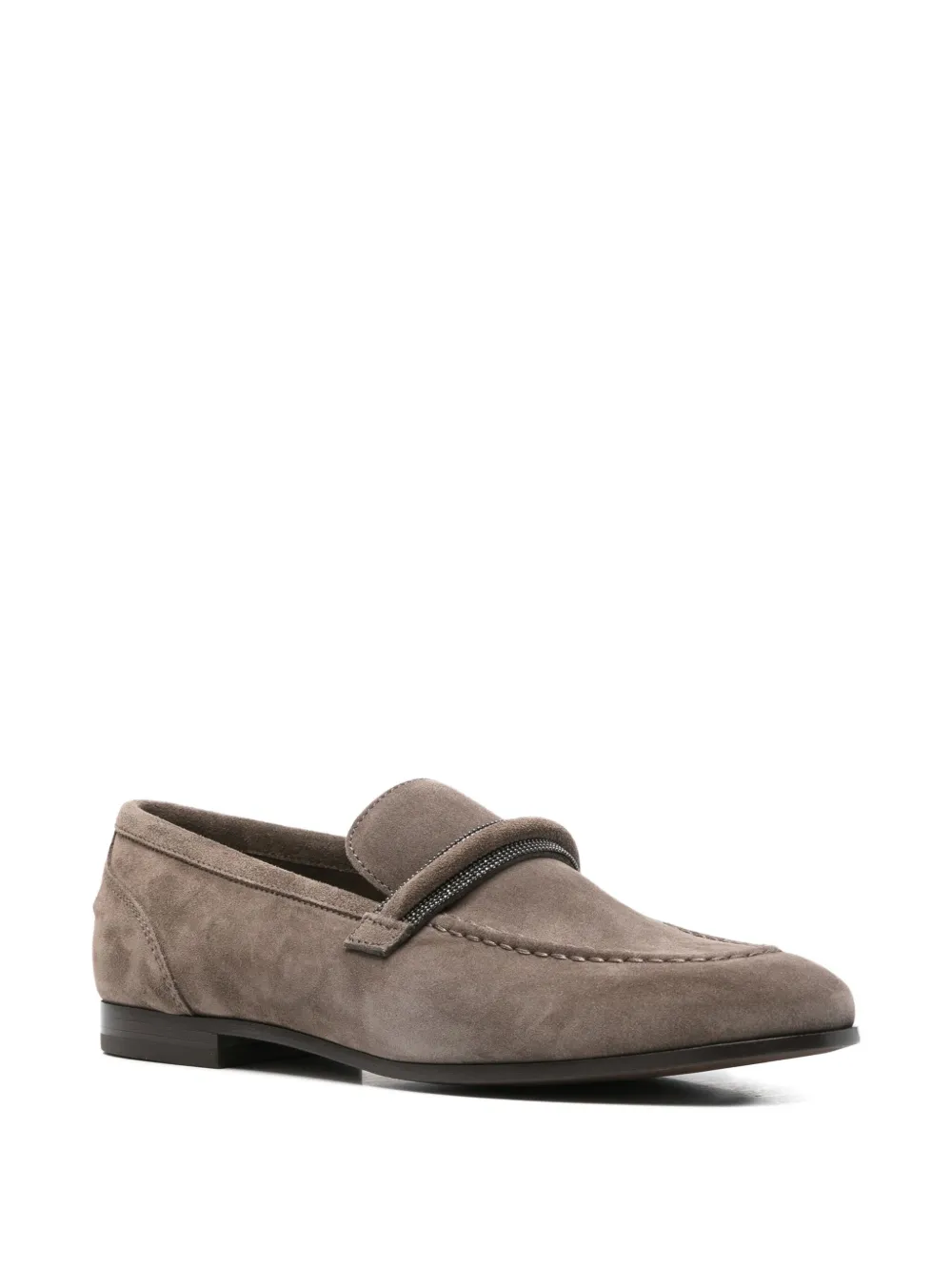 Brunello Cucinelli Loafers met monoli afwerking Bruin