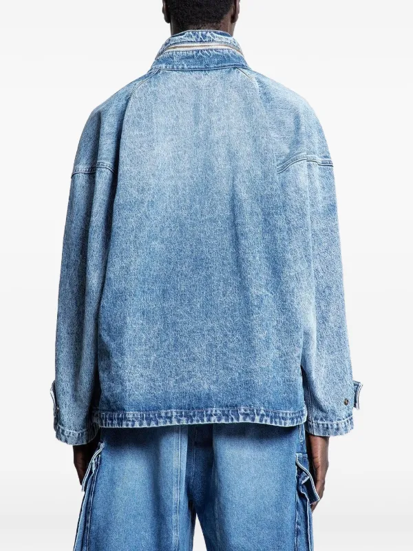 HED MAYNER デニムジャケット ライトブルー Hed Mayner flap-pockets Denim Jacket | Blue | FARFETCH
