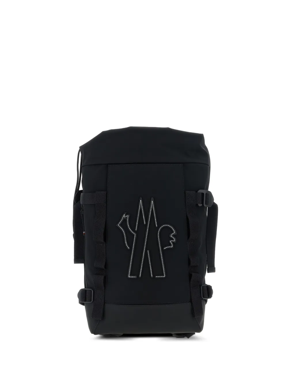 Moncler Grenoble logo-embroidery backpack - ブラック Moncler Grenoble logo-embroidery backpack - ブラック