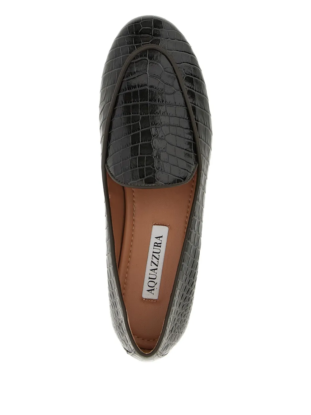 Aquazzura Guanto leather loafers Zwart