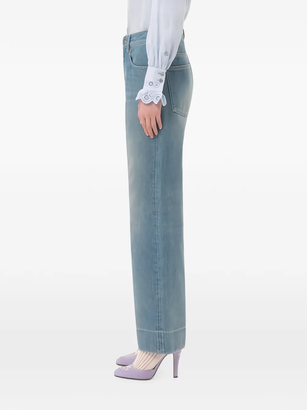 Valentino Garavani Katoenen jeans Blauw