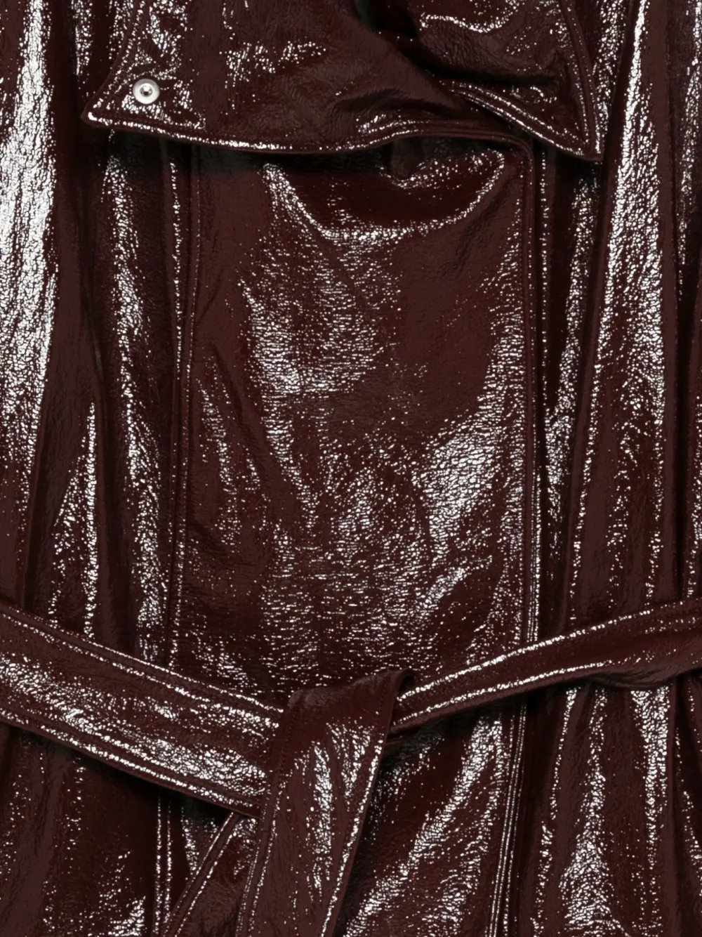 Erika Cavallini Jas met riem Bruin