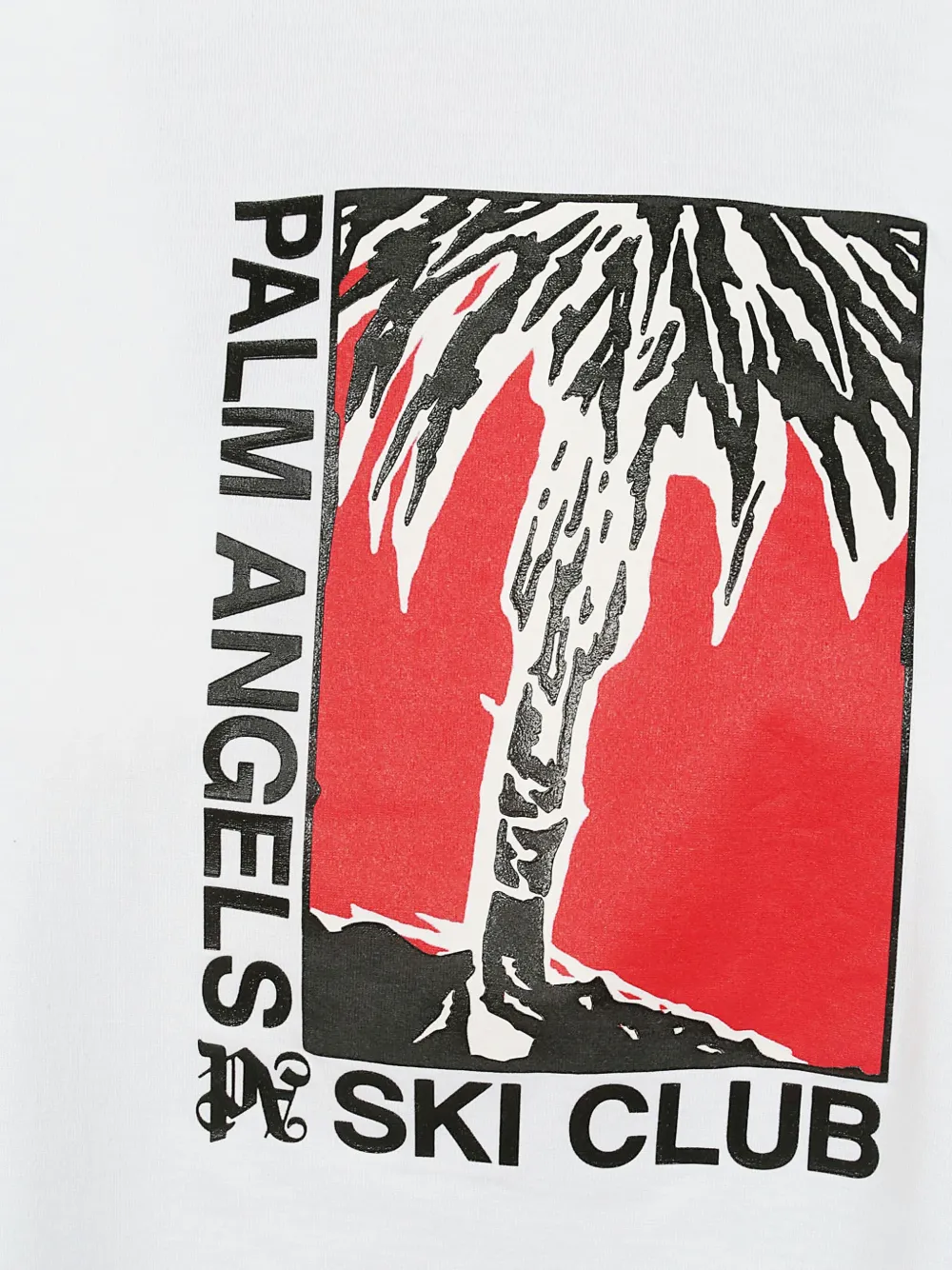 Palm Angels T-shirt met grafische print Wit