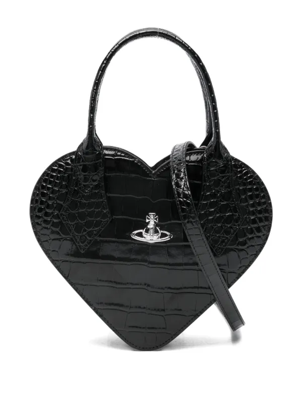 Vivienne Westwood Josephine Heart Tote Bag | Black | FARFETCH OM