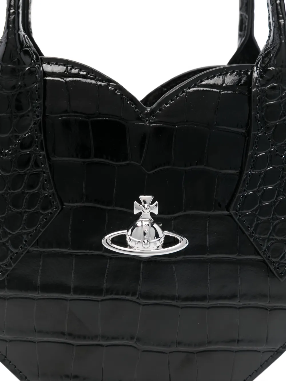 Vivienne Westwood Josephine Heart shopper Zwart