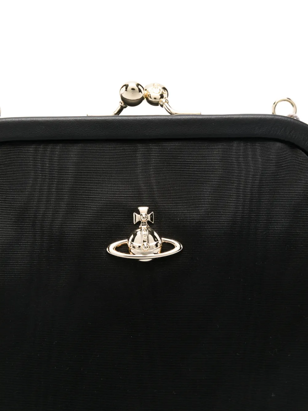 Vivienne Westwood Clutch met orb detail Zwart