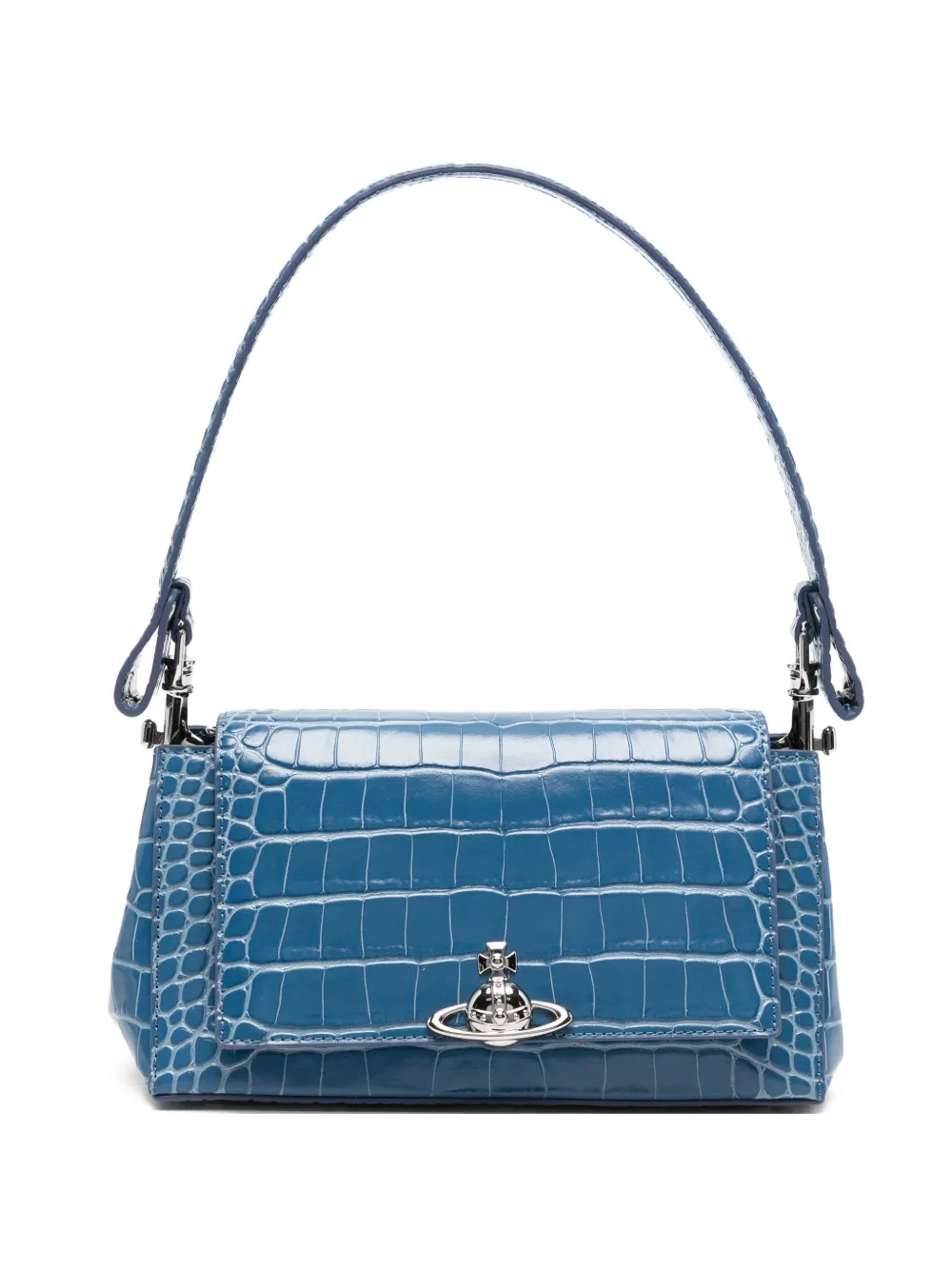 Vivienne Westwood medium Hazel leather shoulder bag - Blu