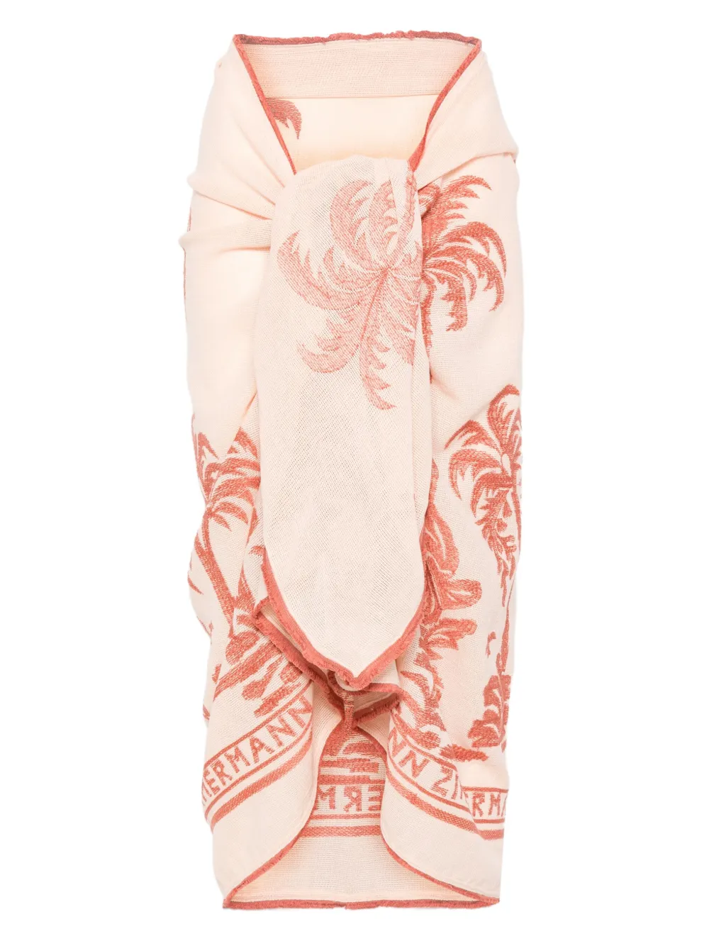 ZIMMERMANN woven print pareo - Rosa