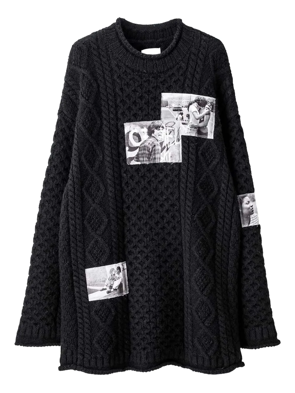 Takahiromiyashita The Soloist Huge Fisherman sweater - ブラック Takahiromiyashita The Soloist Huge Fisherman sweater - ブラック