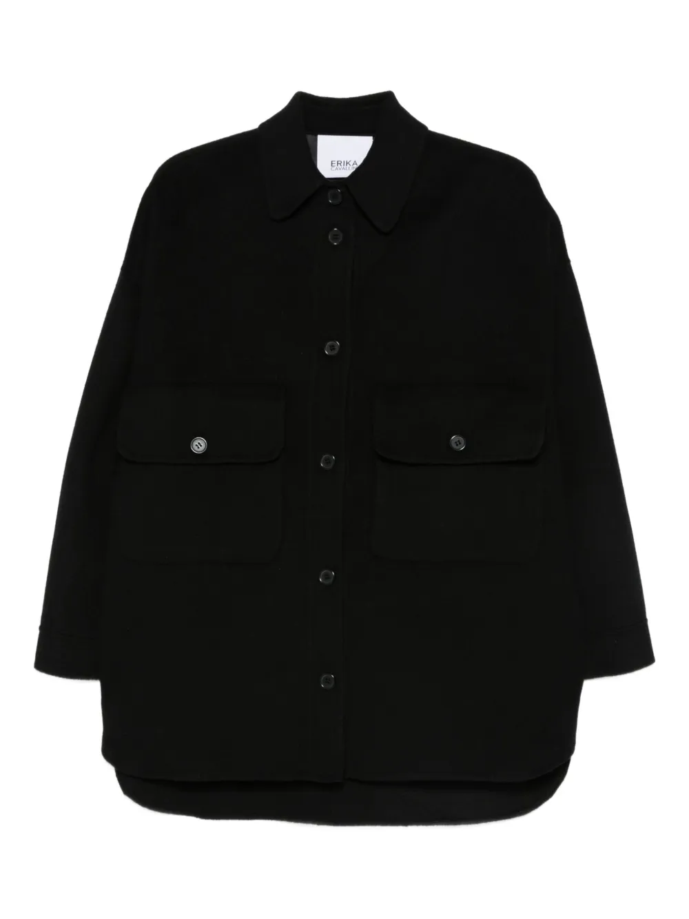 Erika Cavallini  flap-pocket wool jacket | Black | Image 1