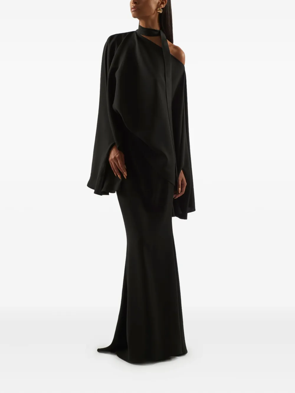 Taller Marmo Brooks asymmetrische blouse - Zwart