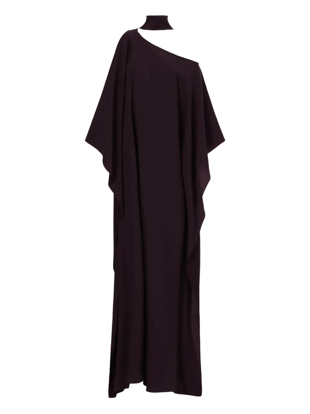 Taller Marmo Barths One-shoulder Maxi Kaftan In Brown