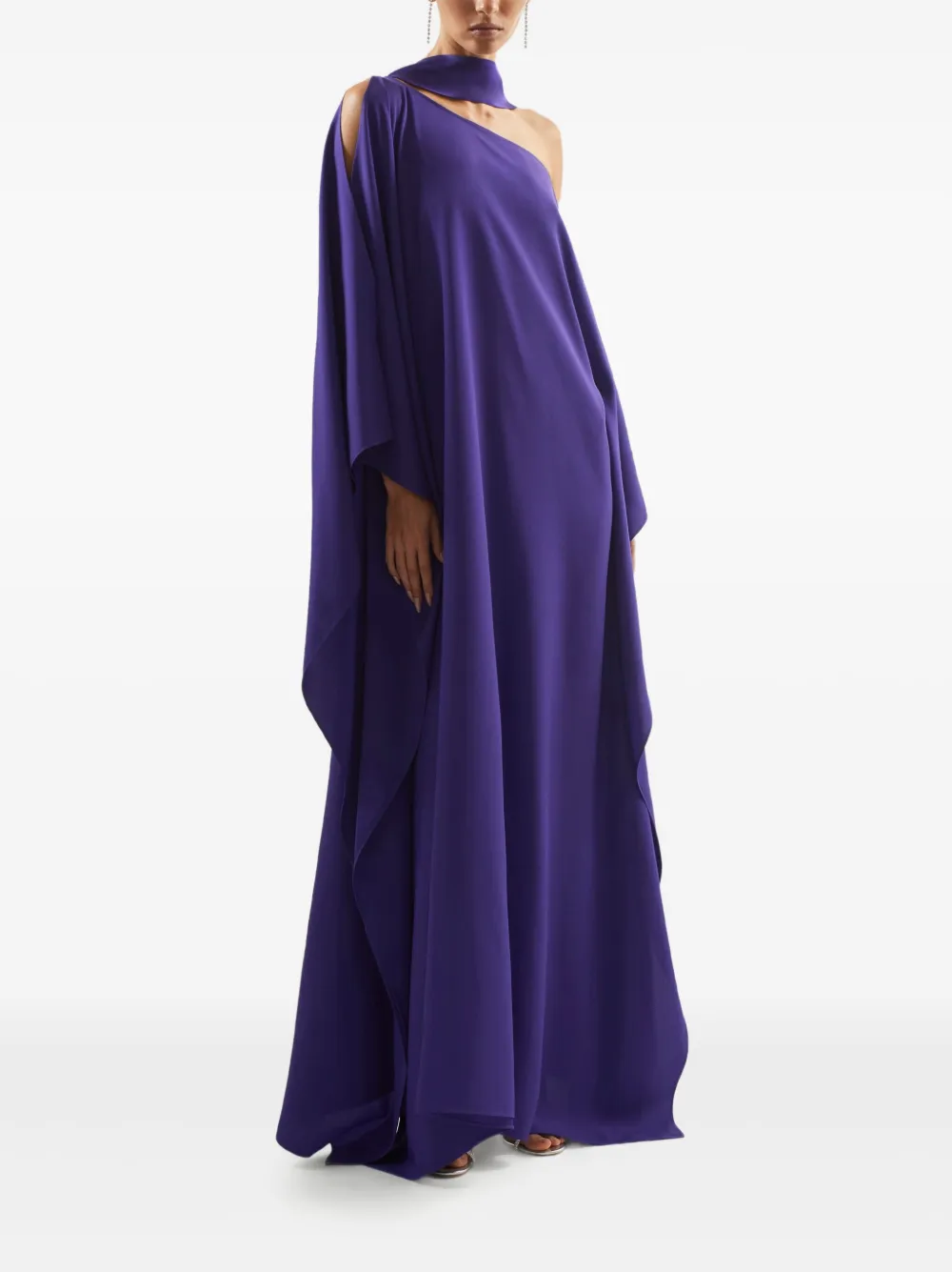 Taller Marmo Barths maxi-jurk met uitgesneden details Paars