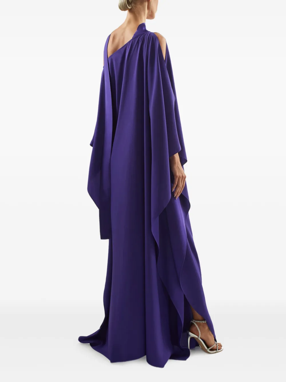 Taller Marmo Barths maxi-jurk met uitgesneden details Paars