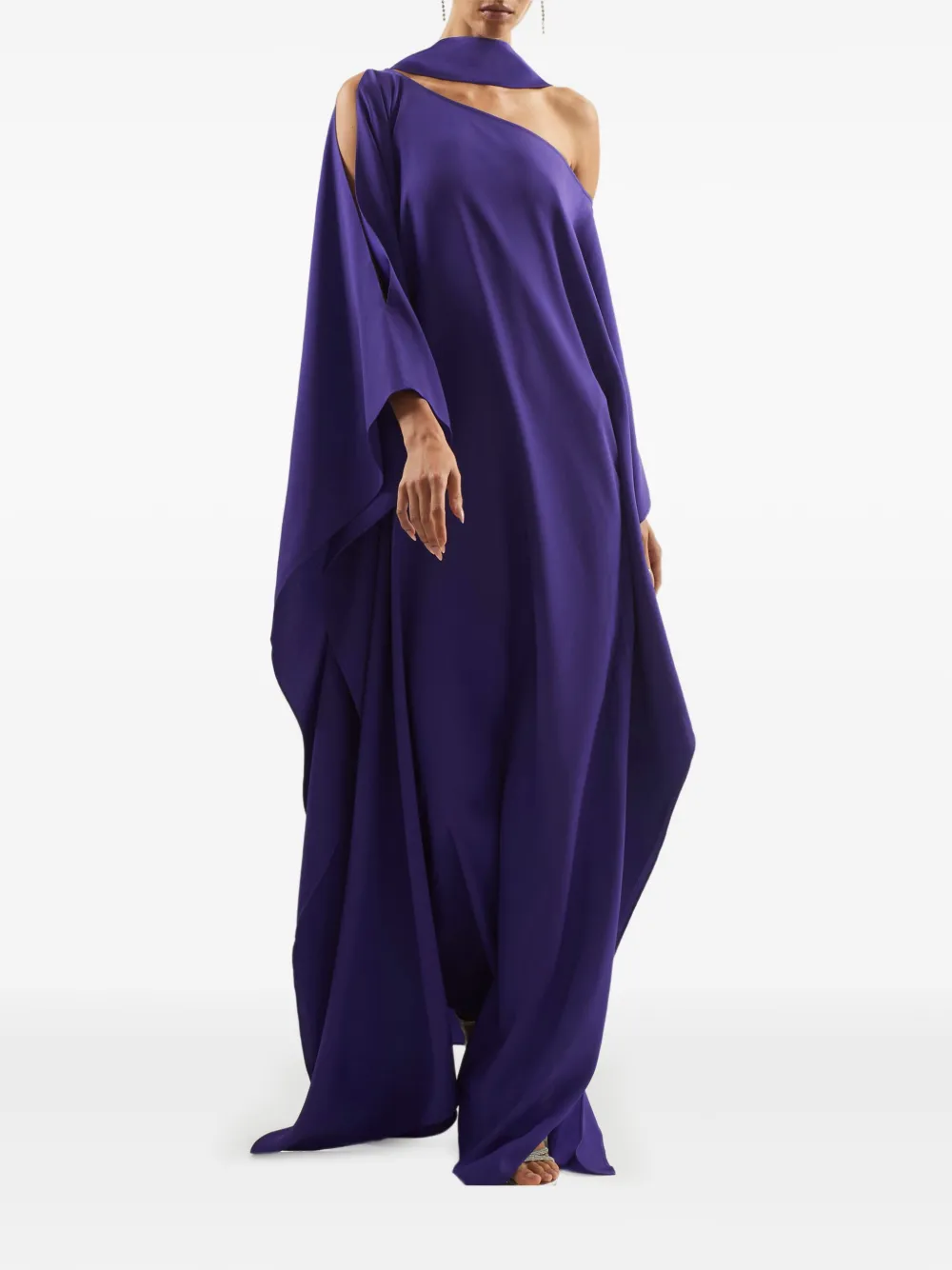 Taller Marmo Barths maxi-jurk met uitgesneden details Paars