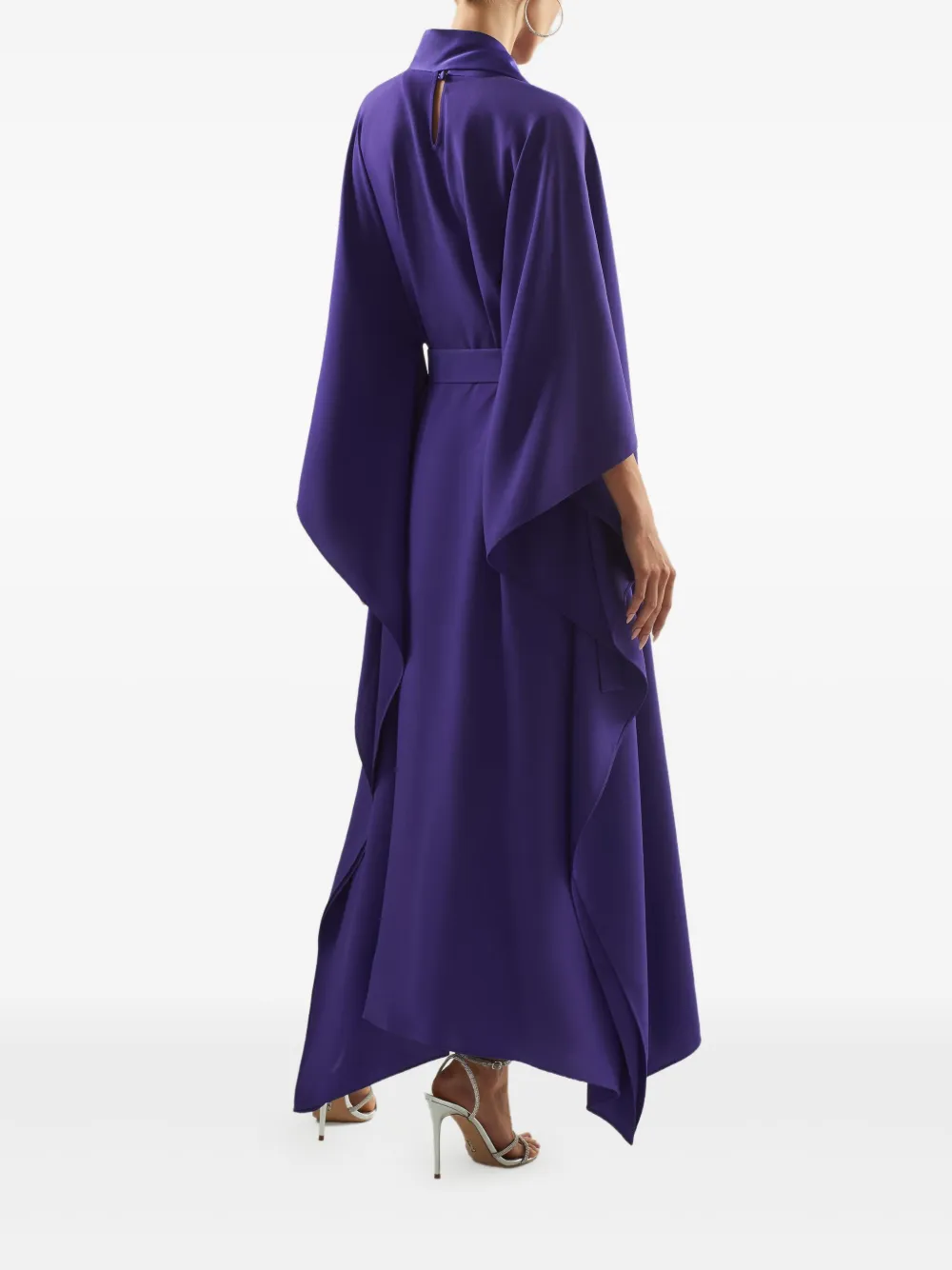 Taller Marmo La Luna Crystal-belted Midi Kaftan In Purple