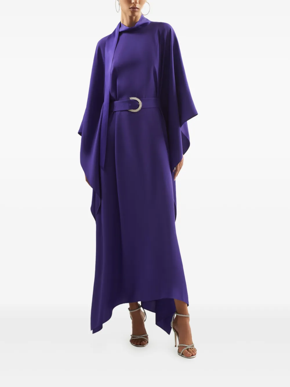 Taller Marmo La Luna tuniek met kristallen ceintuur - Paars