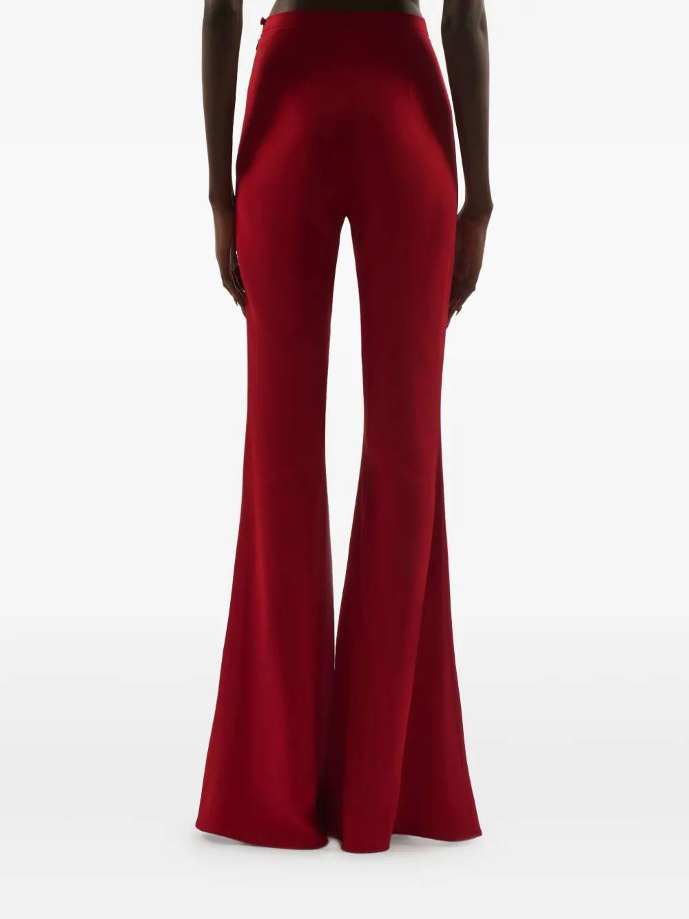 Taller Marmo Mae Flared Trousers In Red