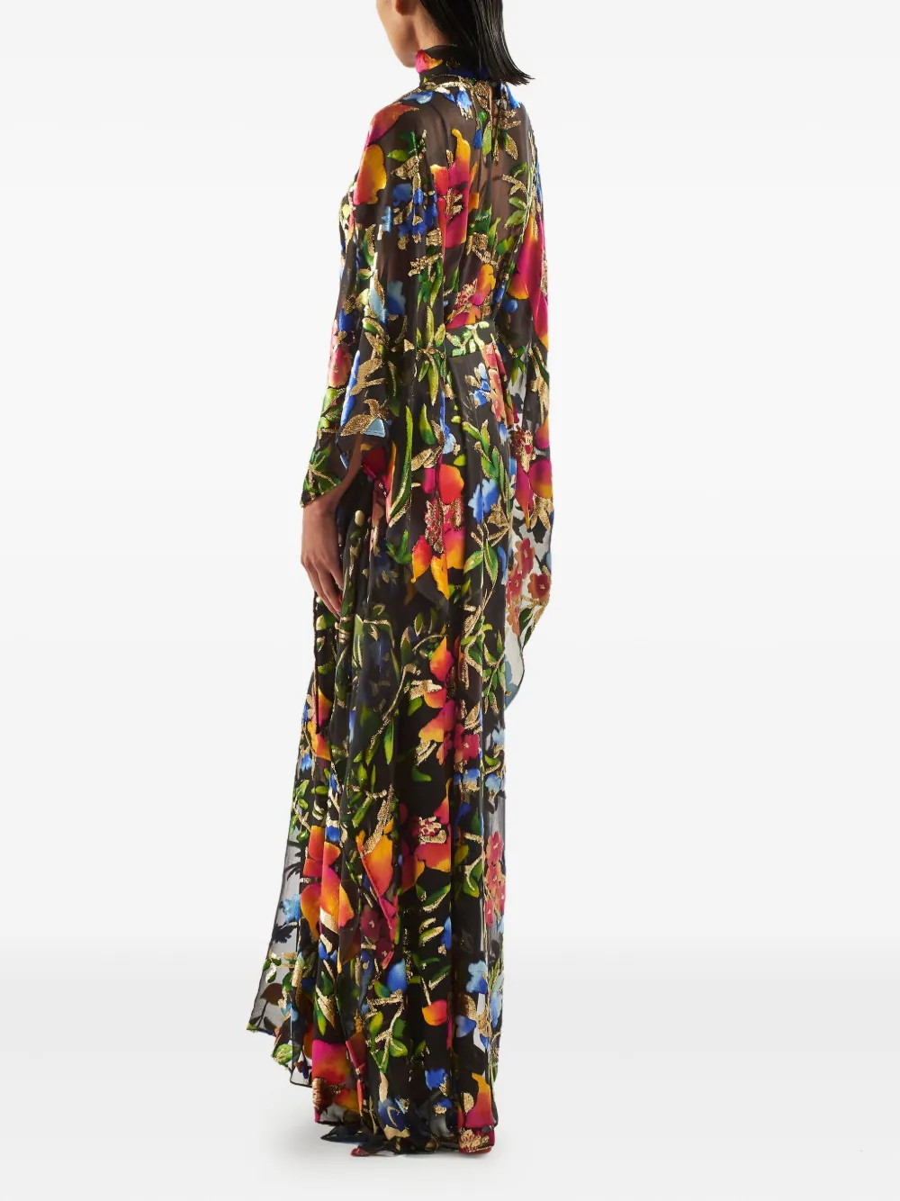 Taller Marmo Theda Floral Maxi Kaftan In Multi