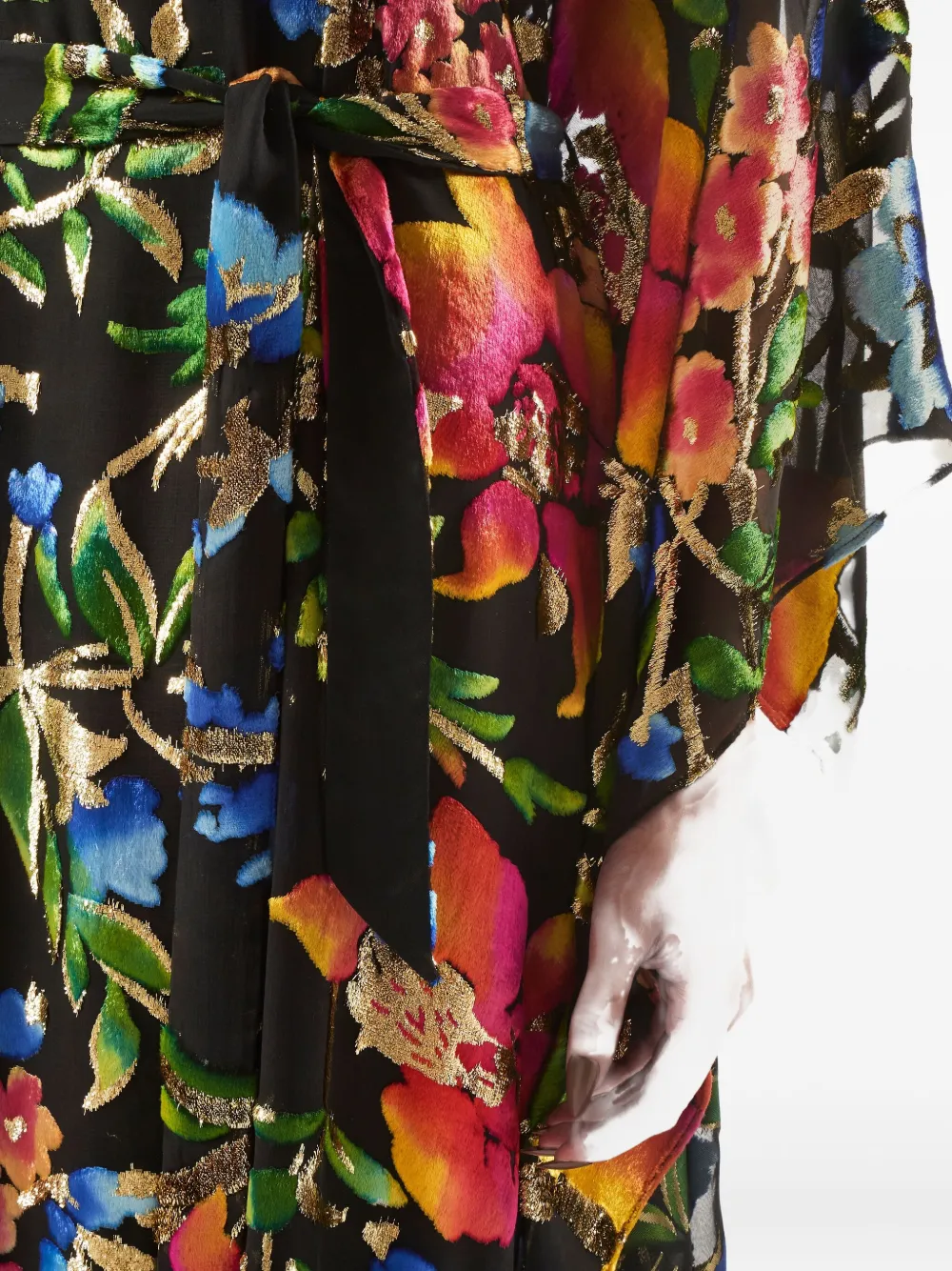 Taller Marmo Theda Floral Maxi Kaftan In Multi