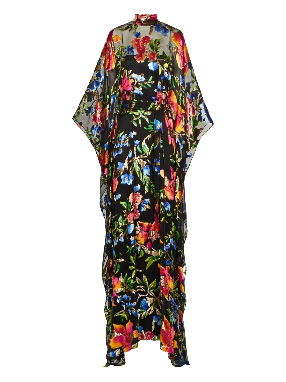 Taller Marmo Theda Floral Maxi Kaftan In Multi