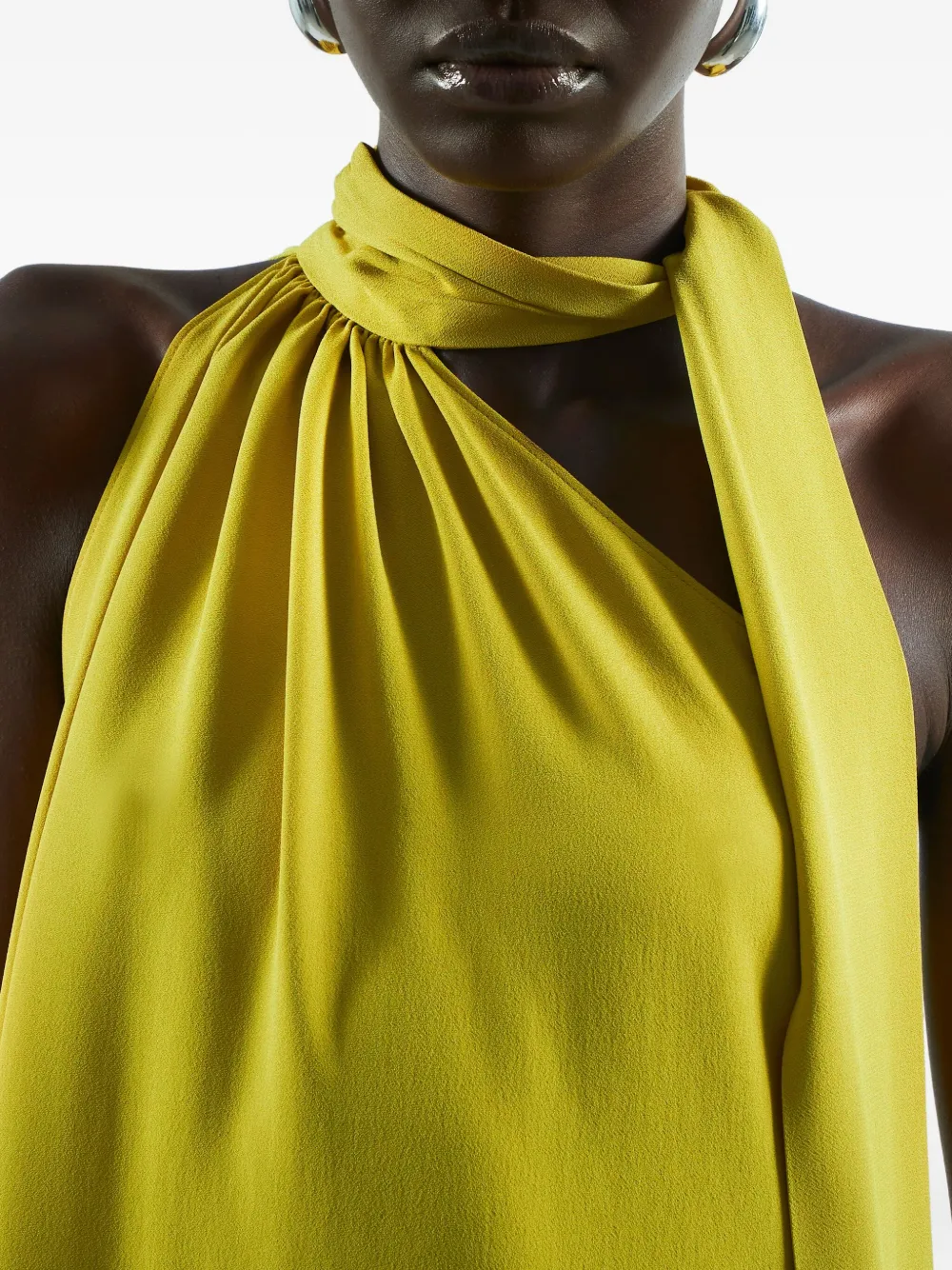 Taller Marmo Astor asymmetrische maxi-jurk Groen