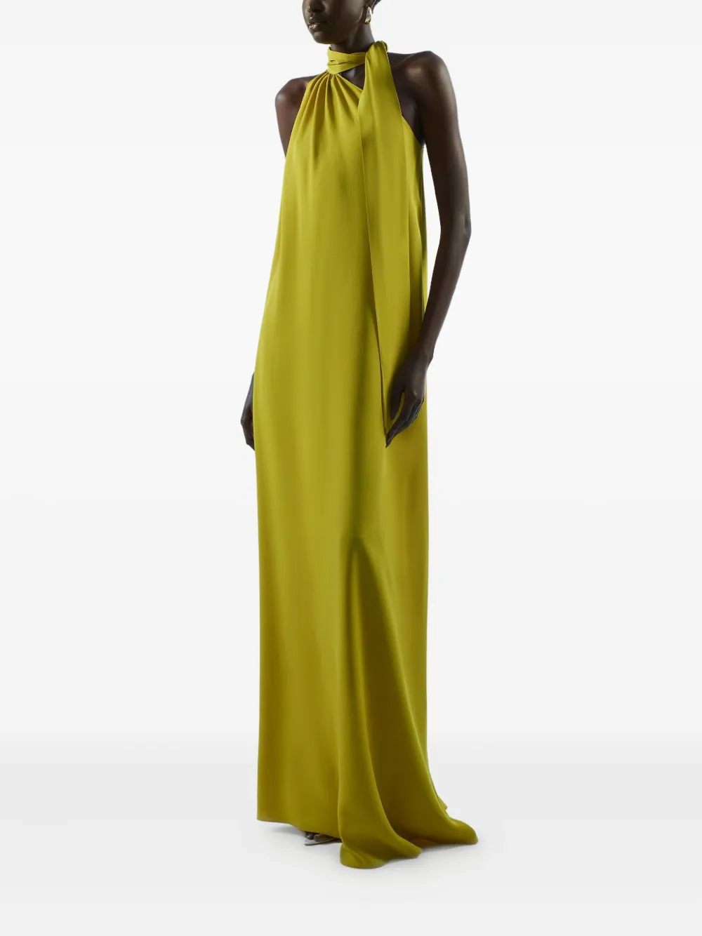 Taller Marmo Astor asymmetrische maxi-jurk - Groen