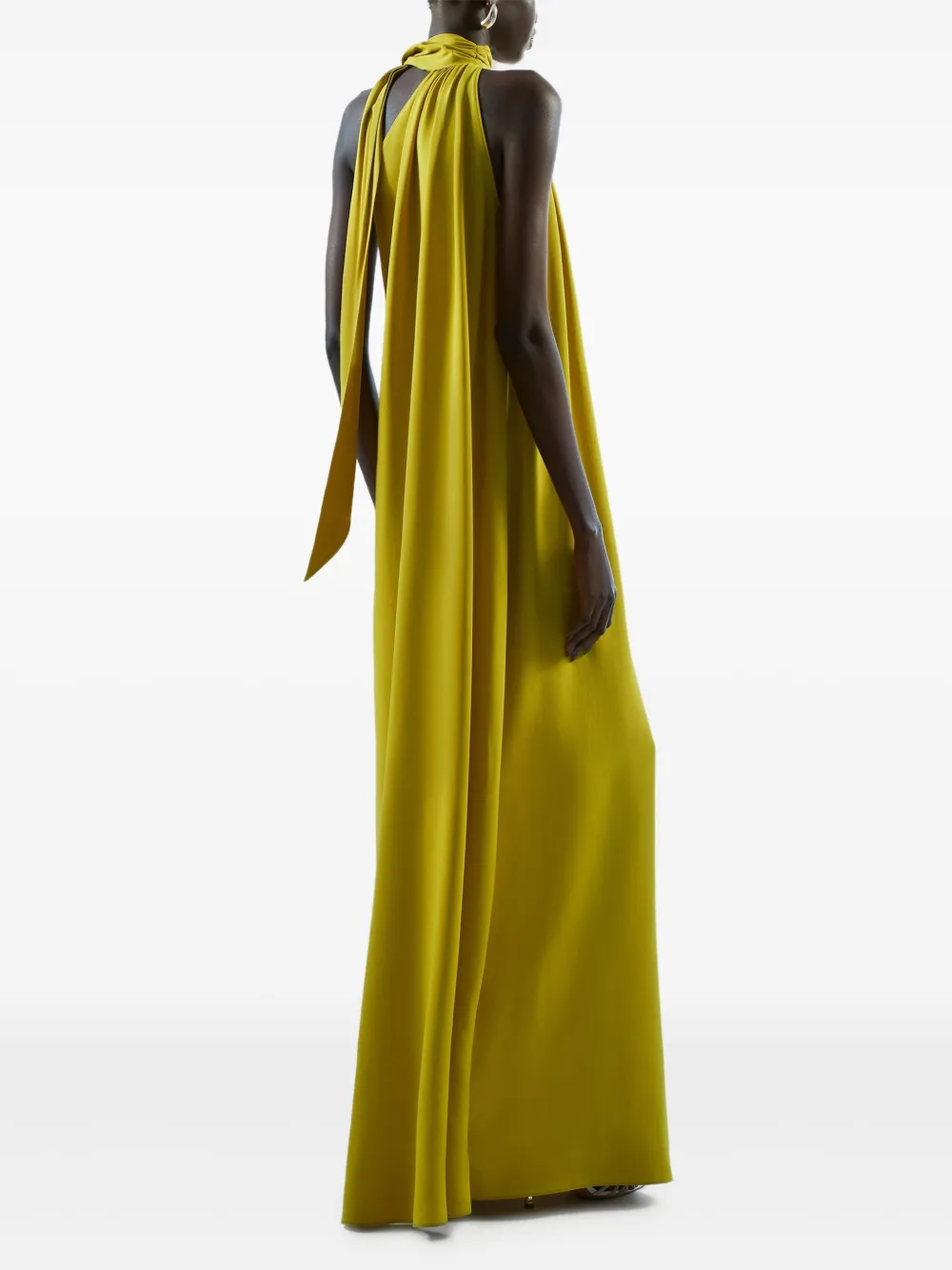 Taller Marmo Astor asymmetrische maxi-jurk Groen