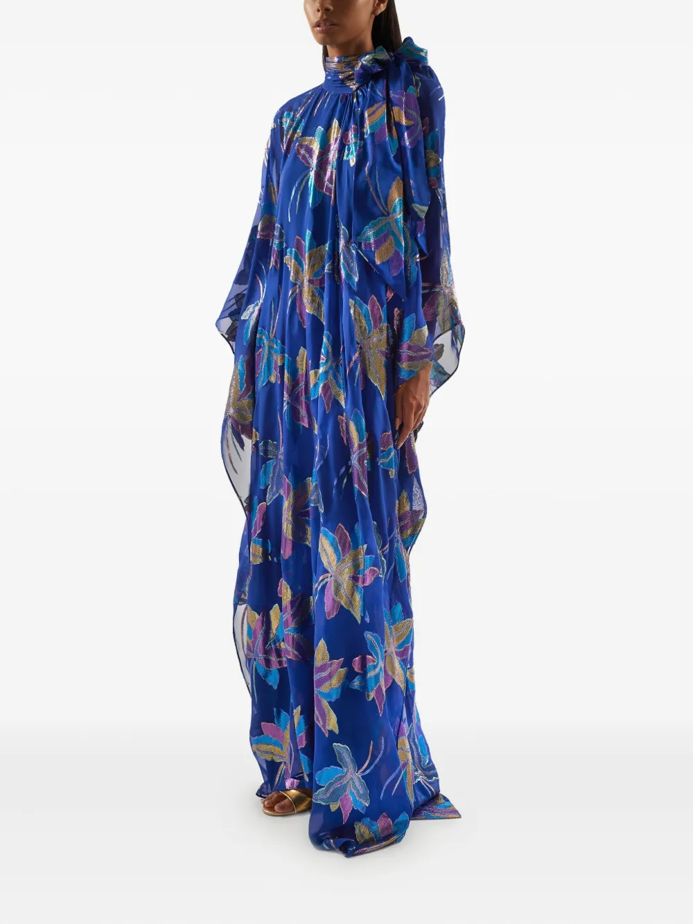 Taller Marmo Stevie maxi-tuniek met bloemenprint - Blauw