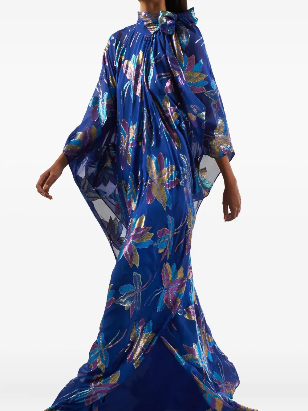 Taller Marmo Stevie maxi-tuniek met bloemenprint Blauw