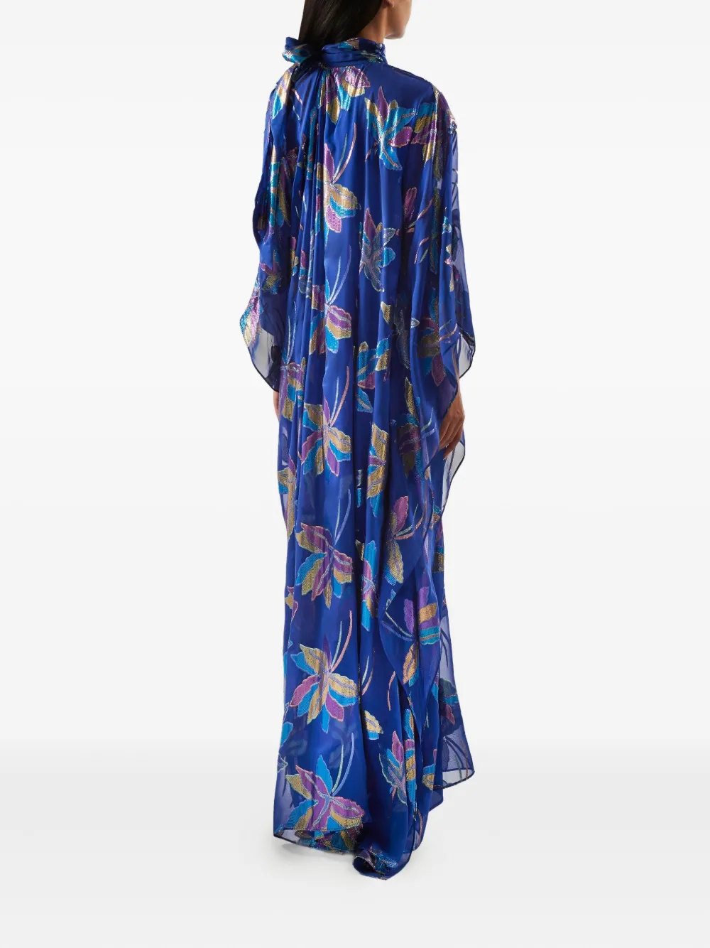 Taller Marmo Stevie maxi-tuniek met bloemenprint Blauw