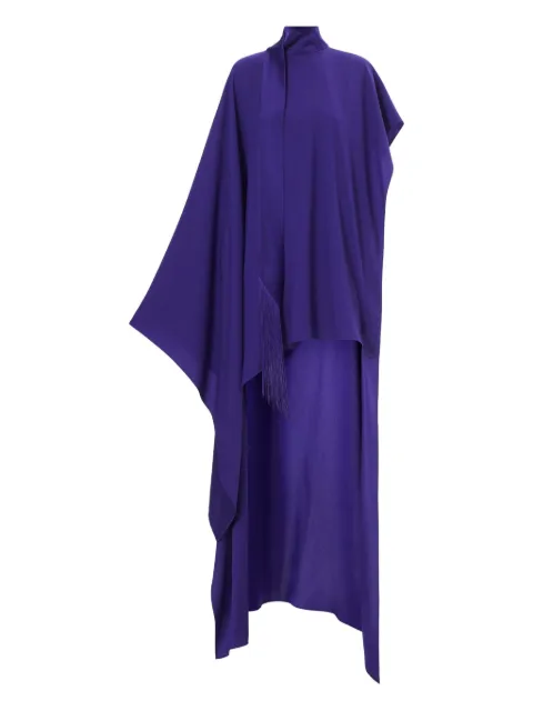 Taller Marmo vestido California con cuello alto y flecos