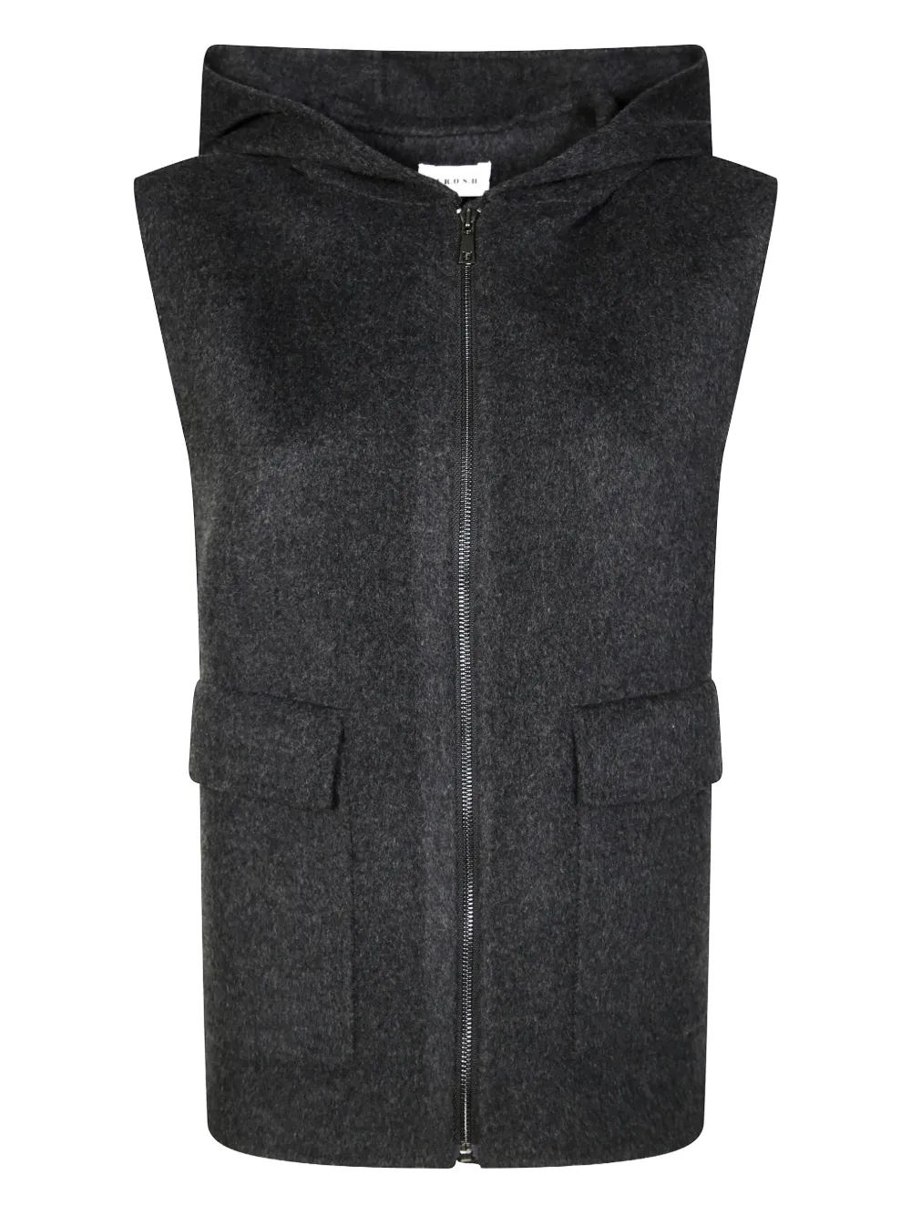P.A.R.O.S.H. hooded pocket gilet - グレー P.A.R.O.S.H. hooded pocket gilet - グレー