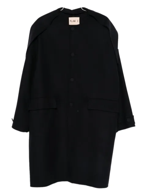 Plan C single-breasted coat