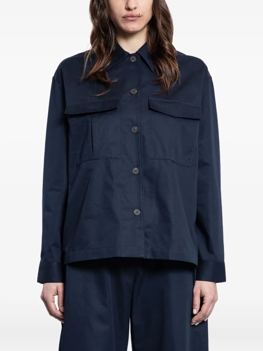 Studio Nicholson Kuke pocket overshirt | Blue | Image 1