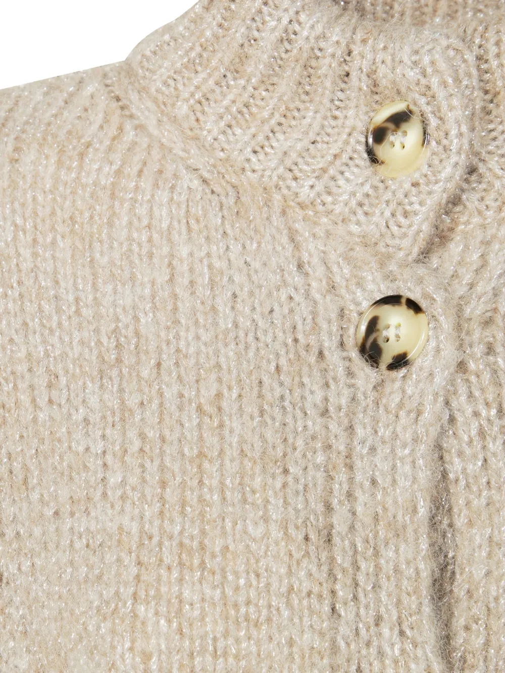 8pm Cordelia Buttoned Cardigan In Neutral