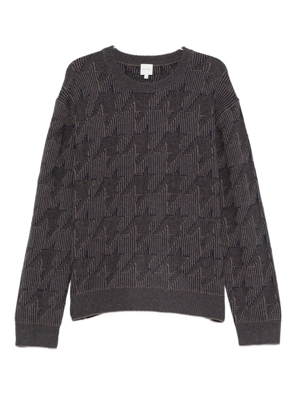 Paul Smith geometric-pattern sweater | Brown | Image 1