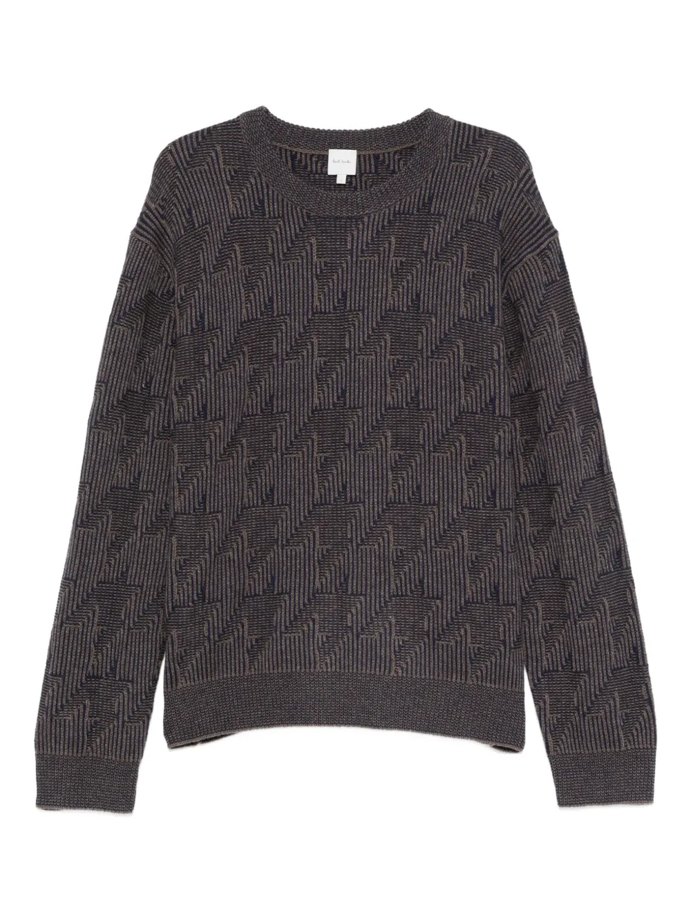 Paul Smith geometric-pattern sweater | Brown | Image 1