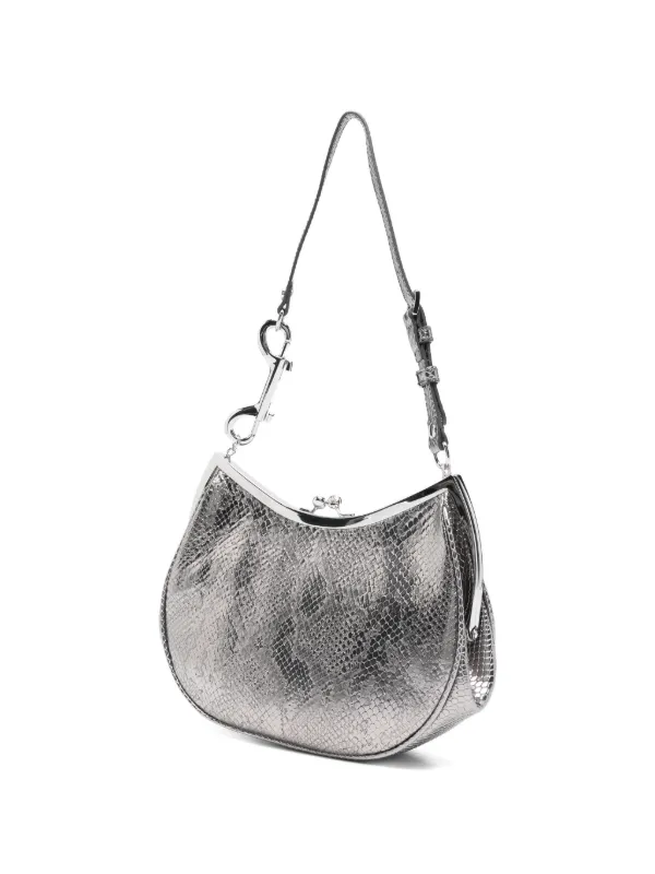 Vivienne Westwood Charm Frame Leather Shoulder Bag | Silver | FARFETCH