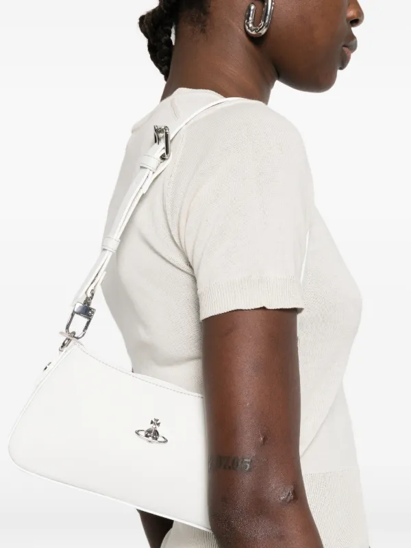 Vivienne Westwood ホワイト ハミルトン ショルダーバッグ Vivienne Westwood Tasha Shoulder Bag | White | FARFETCH