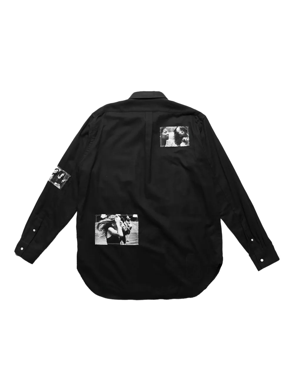 Takahiromiyashita The Soloist patchwork shirt - Zwart