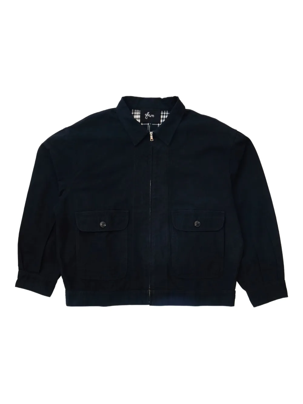 Glass Cypress zip-up bomber jacket | Black | Image 1