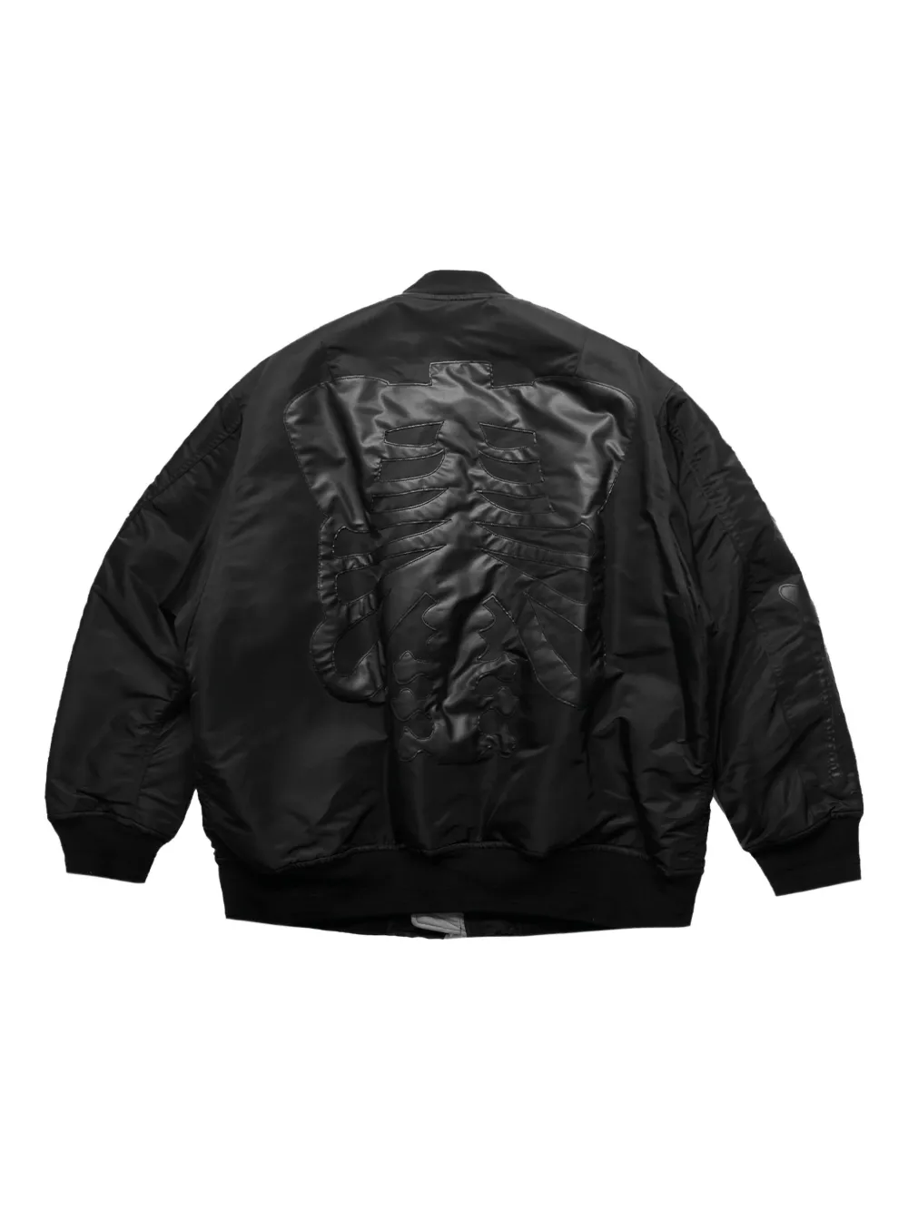 Takahiromiyashita The Soloist Takahiromiyashita Thesoloist Flight Jacket Black X Black Bone In Black