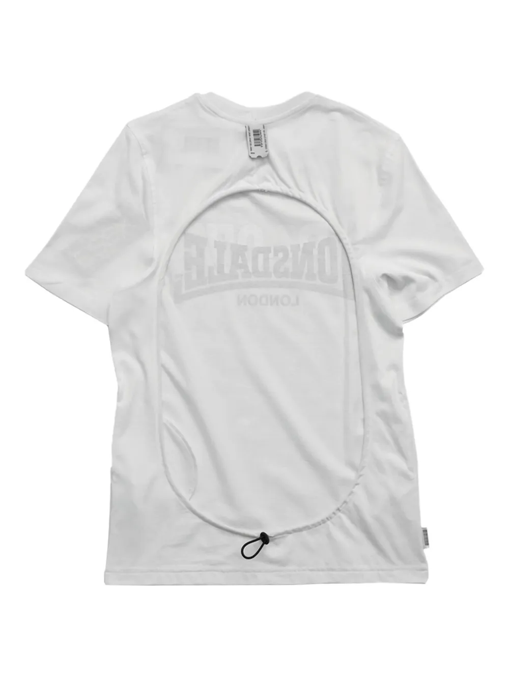 PROTOTYPES T-shirt met open rug - Wit